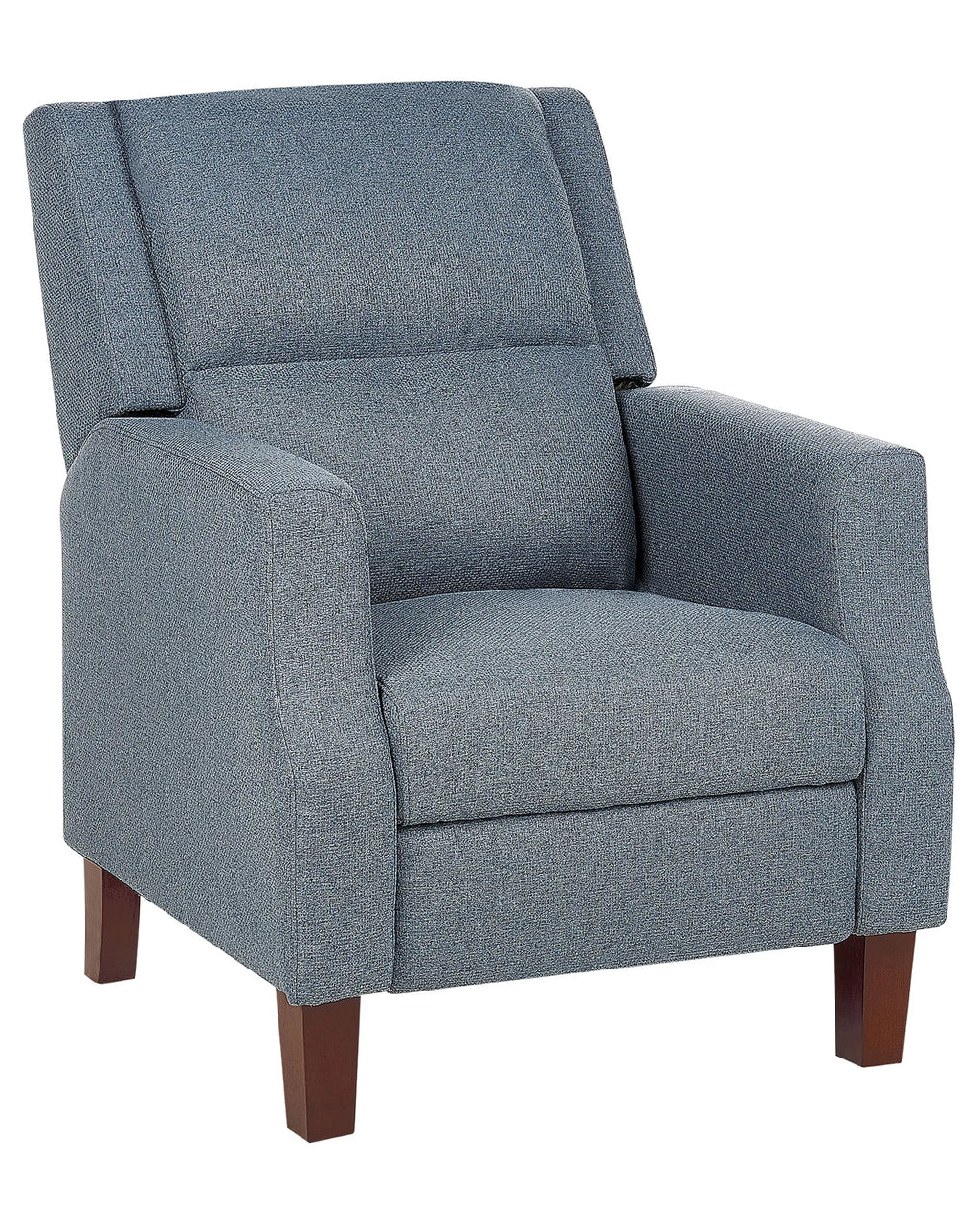 Recliner Chair EGERSUND with Footrest Fabric Dark Blue