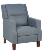 Recliner Chair EGERSUND with Footrest Fabric Dark Blue