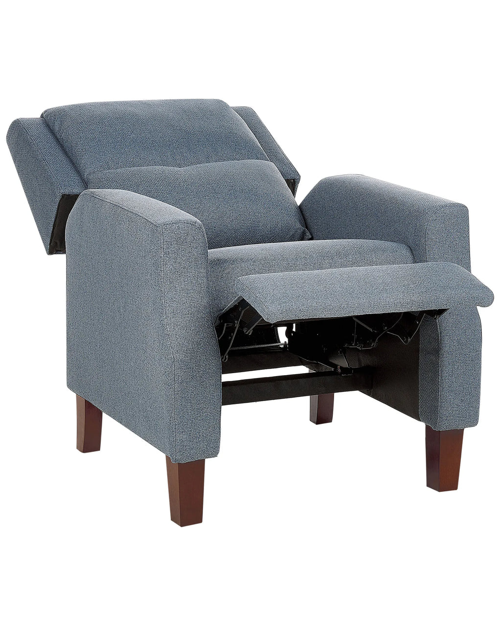 Recliner Chair EGERSUND with Footrest Fabric Dark Blue