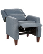 Recliner Chair EGERSUND with Footrest Fabric Dark Blue