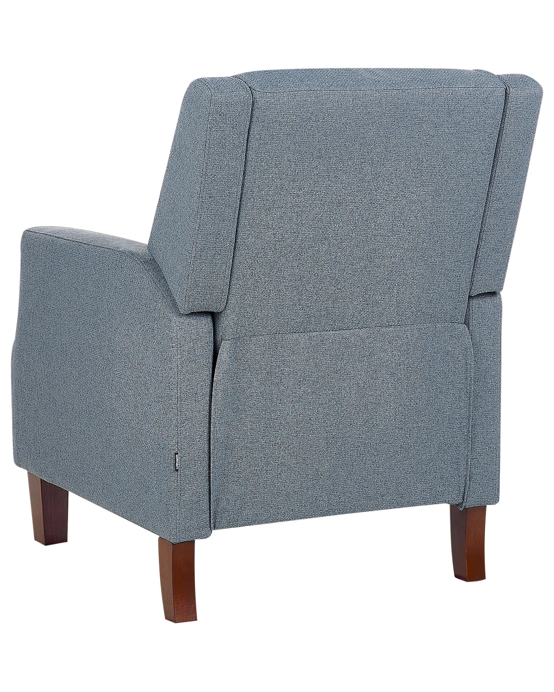 Recliner Chair EGERSUND with Footrest Fabric Dark Blue