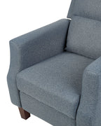 Recliner Chair EGERSUND with Footrest Fabric Dark Blue