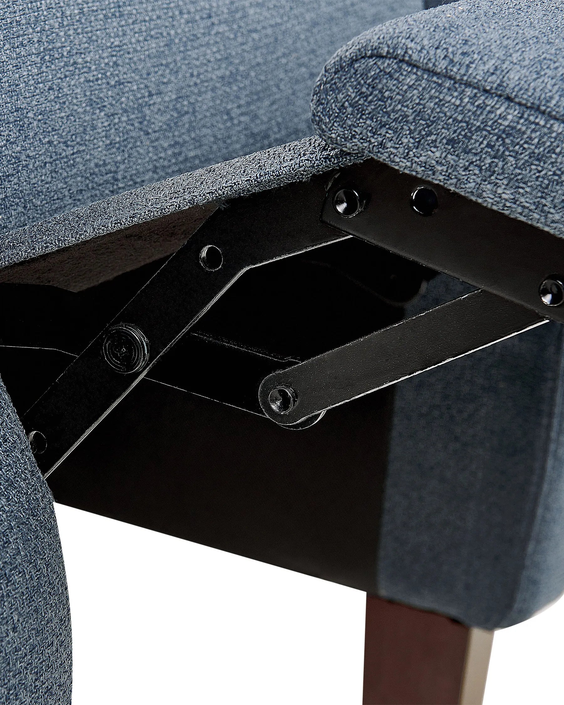 Recliner Chair EGERSUND with Footrest Fabric Dark Blue
