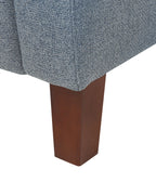 Recliner Chair EGERSUND with Footrest Fabric Dark Blue