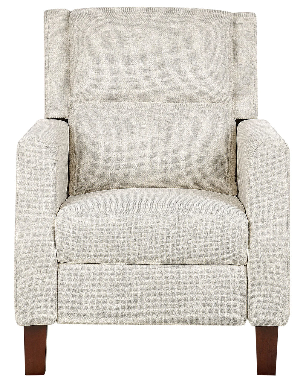 Recliner Chair EGERSUND with Footrest Fabric Light Beige
