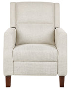 Recliner Chair EGERSUND with Footrest Fabric Light Beige