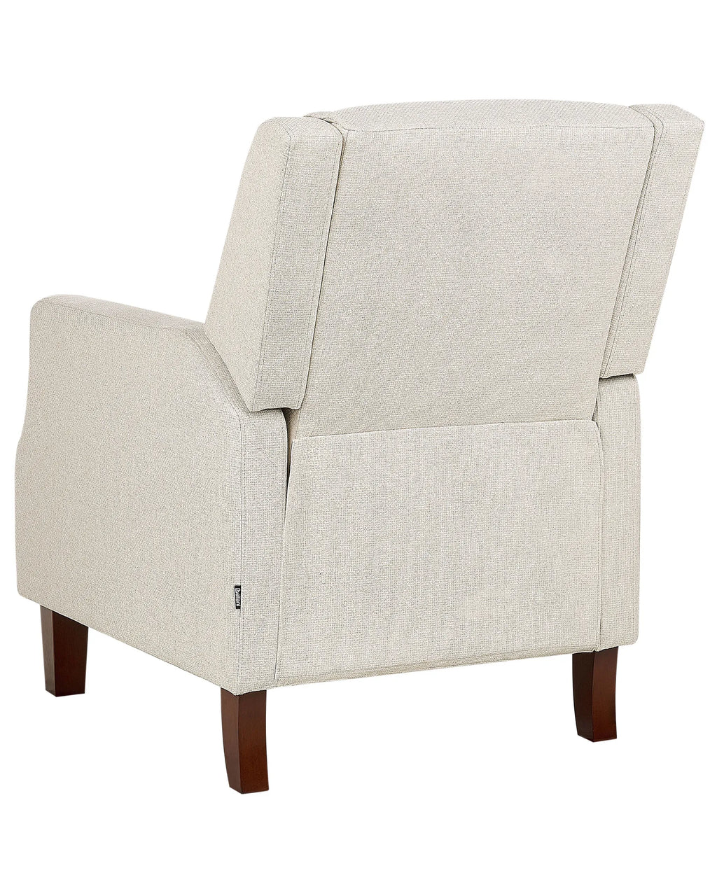 Recliner Chair EGERSUND with Footrest Fabric Light Beige