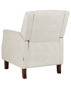 Recliner Chair EGERSUND with Footrest Fabric Light Beige