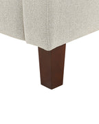 Recliner Chair EGERSUND with Footrest Fabric Light Beige
