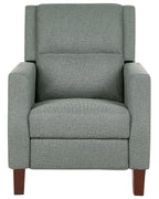 Recliner Chair EGERSUND with Footrest Fabric Light Green