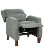 Recliner Chair EGERSUND with Footrest Fabric Light Green