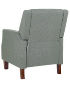 Recliner Chair EGERSUND with Footrest Fabric Light Green