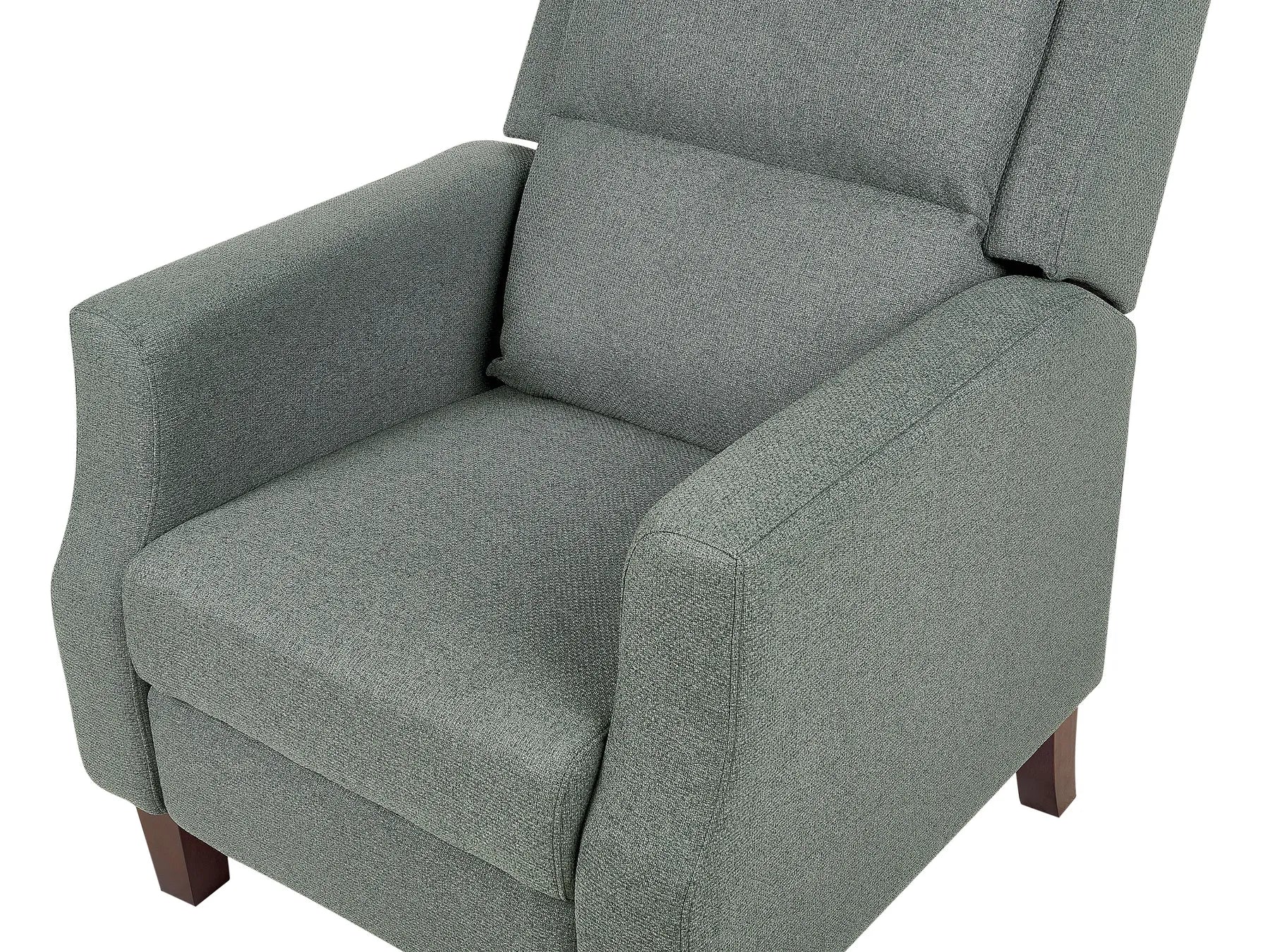 Recliner Chair EGERSUND with Footrest Fabric Light Green