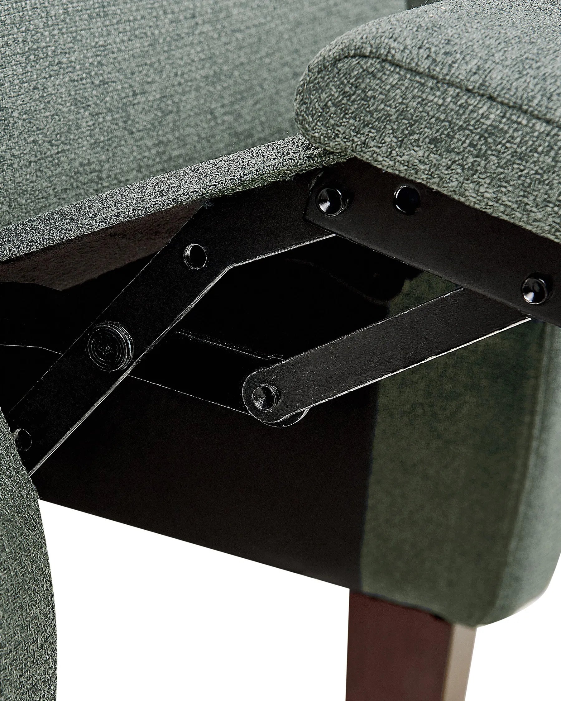 Recliner Chair EGERSUND with Footrest Fabric Light Green