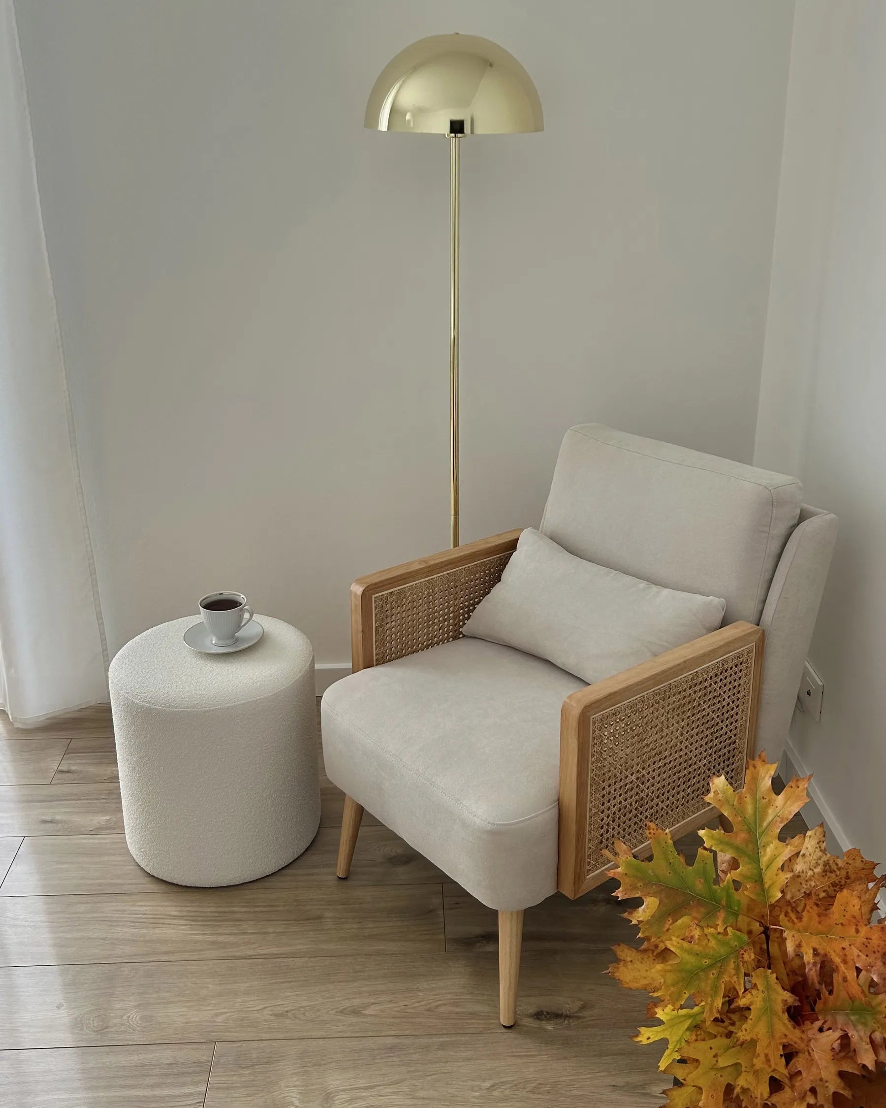 Armchair ORUM Fabric Light Beige