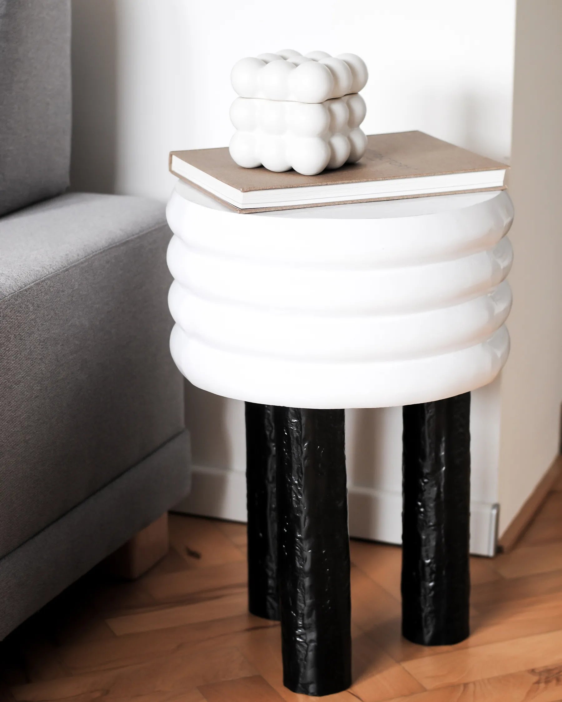 Side Table KIKIWA Metal White