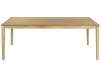 Dining Table ERMELO Natural Ash Wood 200 cm 100 cm