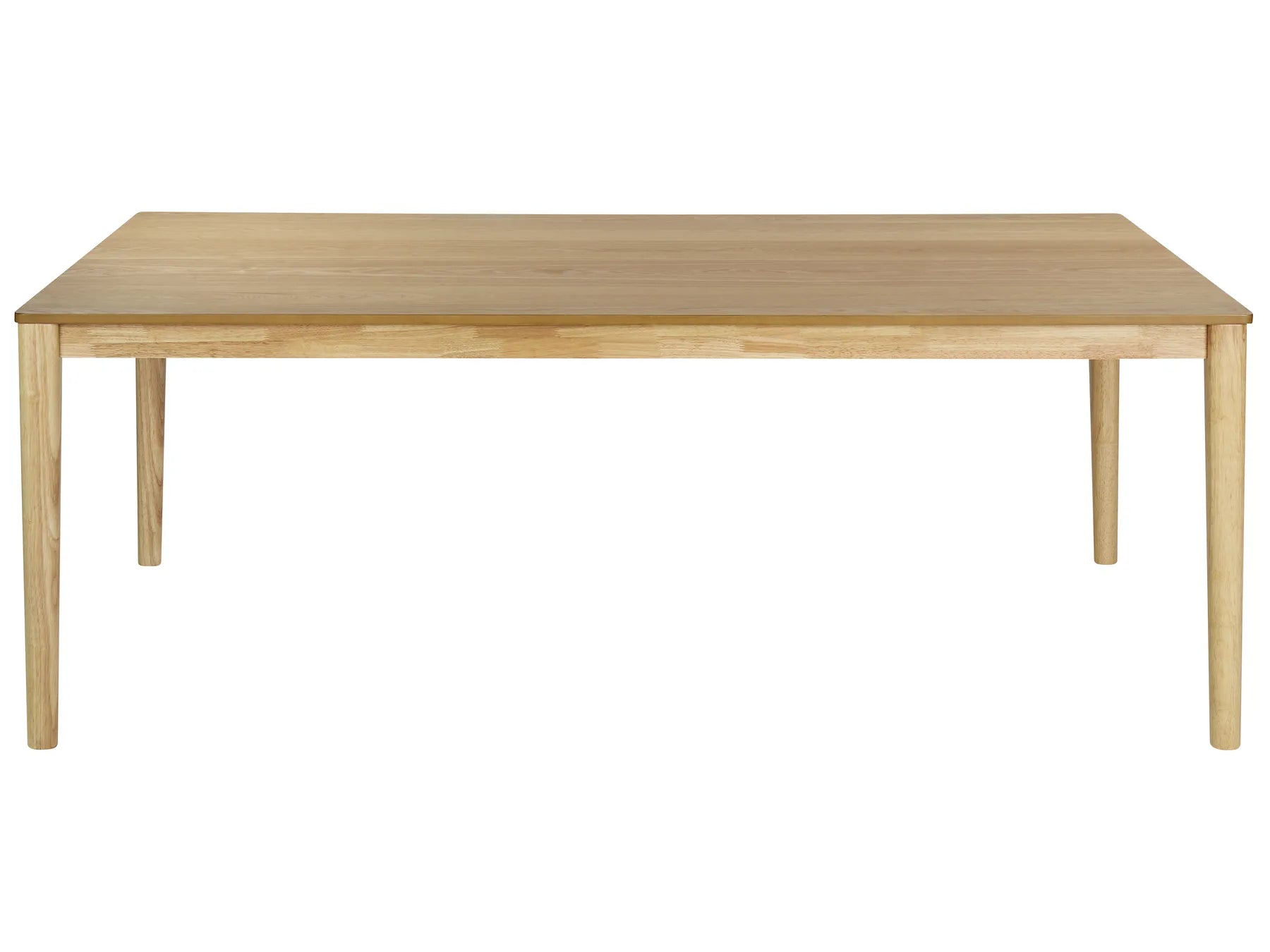 Dining Table ERMELO Natural Ash Wood 200 cm 100 cm