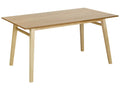 Dining Table VARLEY Natural Ash Wood 150 cm 90 cm