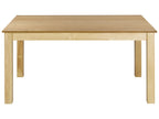 Extending Dining Table MADURA Natural Ash Wood 160/240 cm 90 cm
