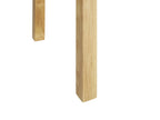 Extending Dining Table MADURA Natural Ash Wood 160/240 cm 90 cm