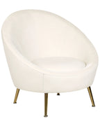 Armchair LANGA Velvet Off-White