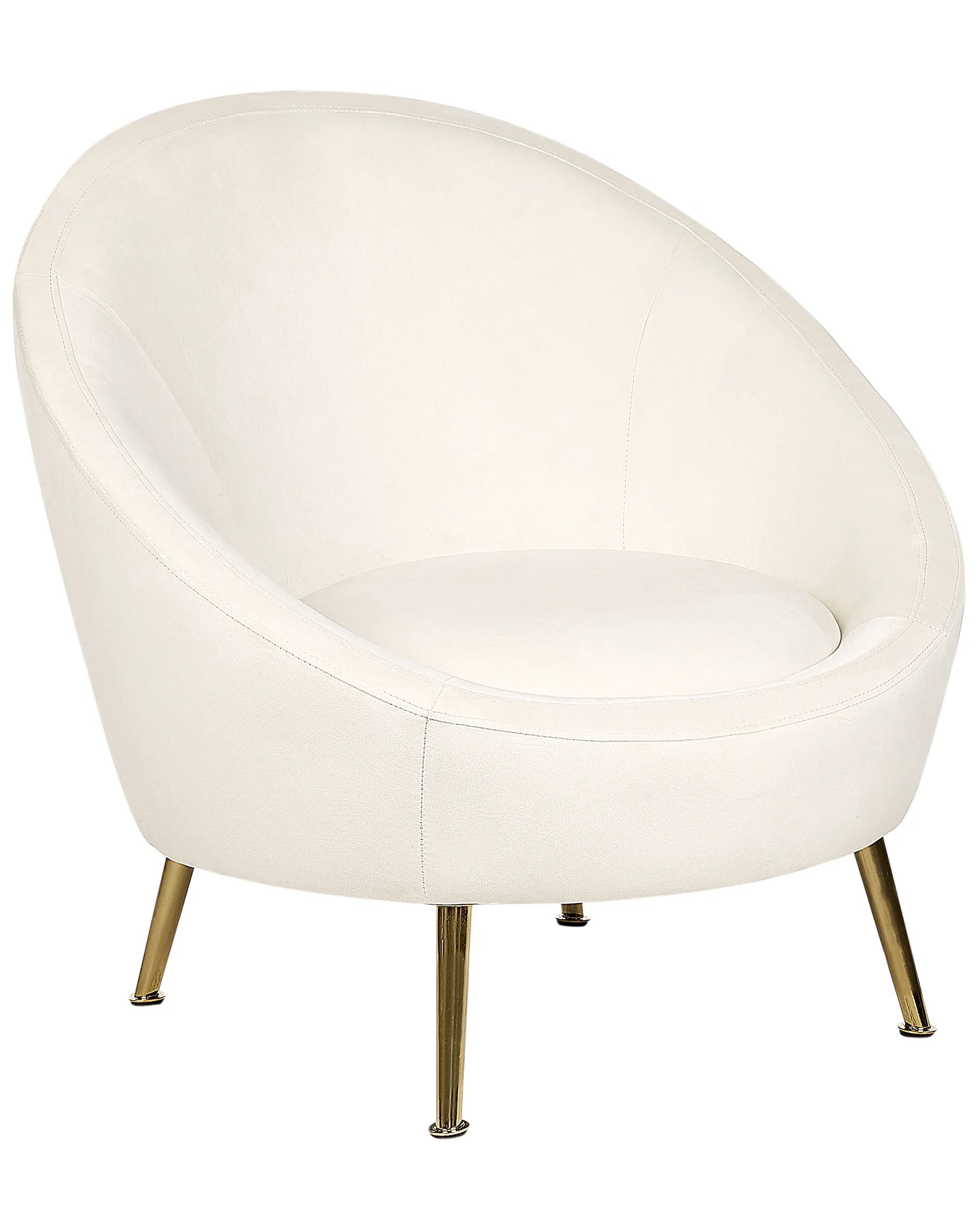 Armchair LANGA Velvet Off-White