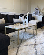 Coffee Table DELANO Marble/ Gold
