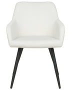 Set of 2 Dining Chairs CASMALIA Velvet Off-White