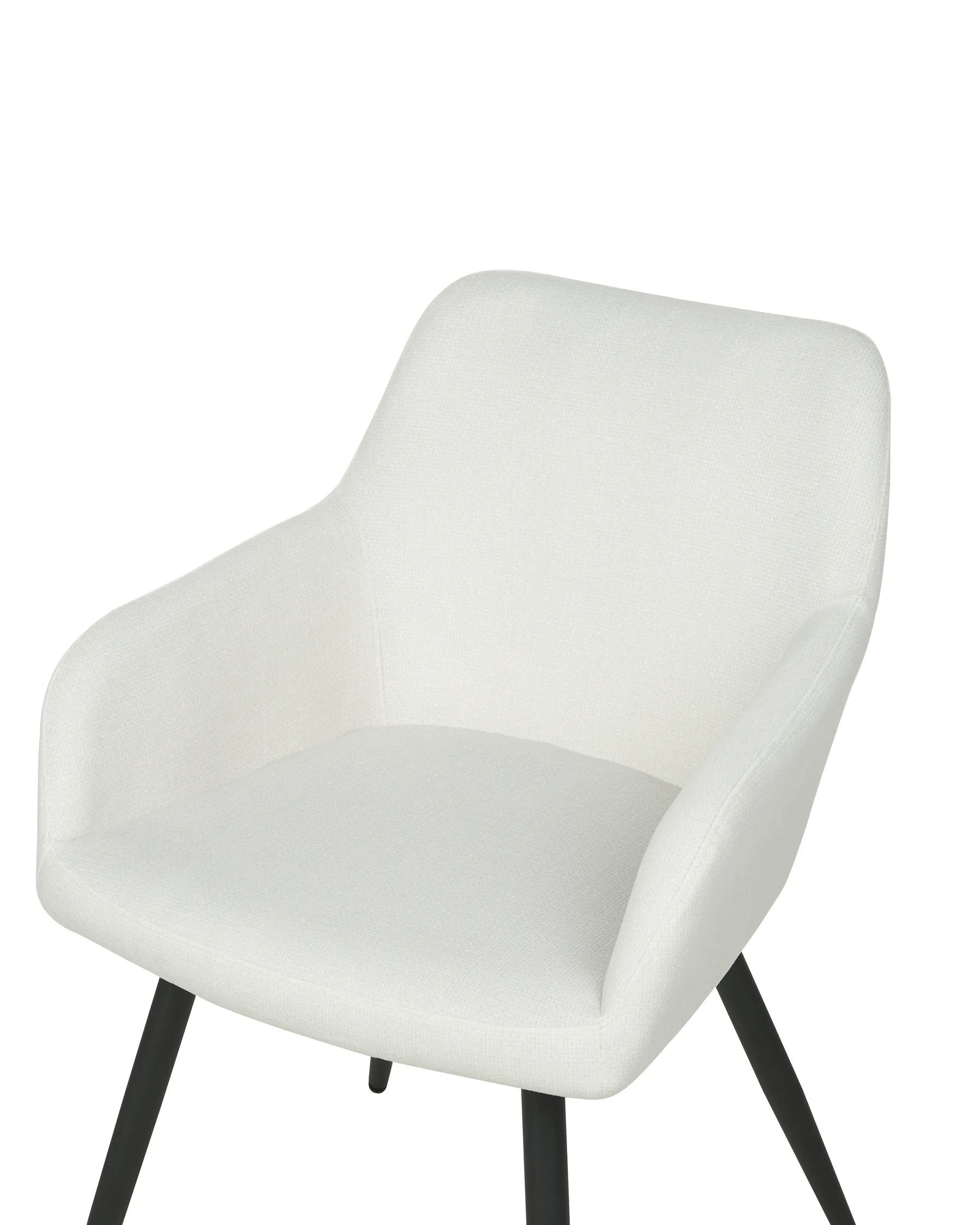 Set of 2 Dining Chairs CASMALIA Velvet Off-White