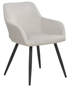 Set of 2 Dining Chairs CASMALIA Velvet Taupe