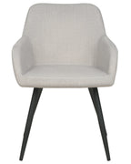Set of 2 Dining Chairs CASMALIA Velvet Taupe