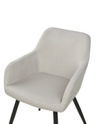Set of 2 Dining Chairs CASMALIA Velvet Taupe