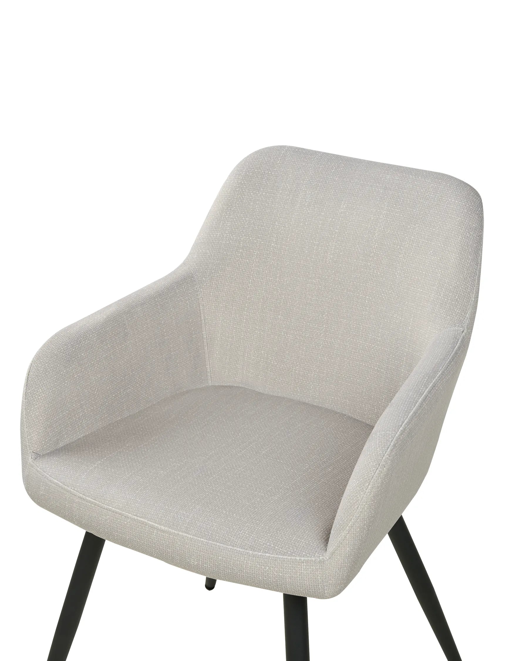 Set of 2 Dining Chairs CASMALIA Velvet Taupe