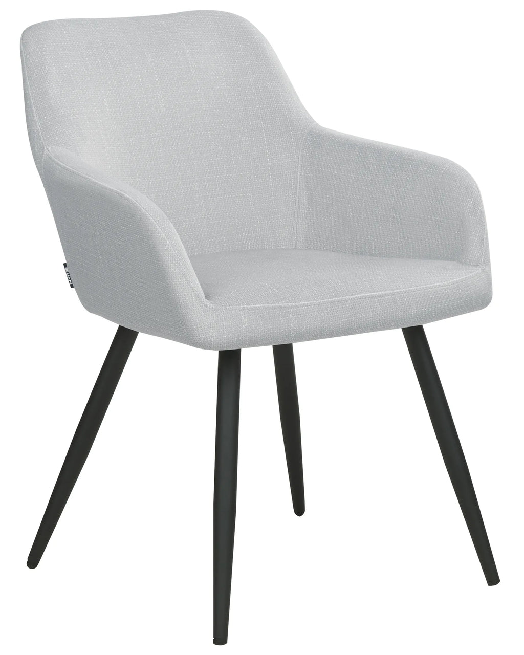 Set of 2 Dining Chairs CASMALIA Velvet Light Grey
