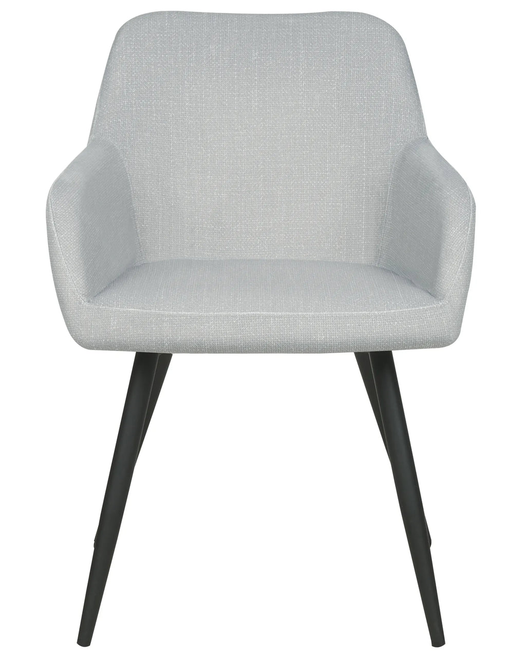 Set of 2 Dining Chairs CASMALIA Velvet Light Grey