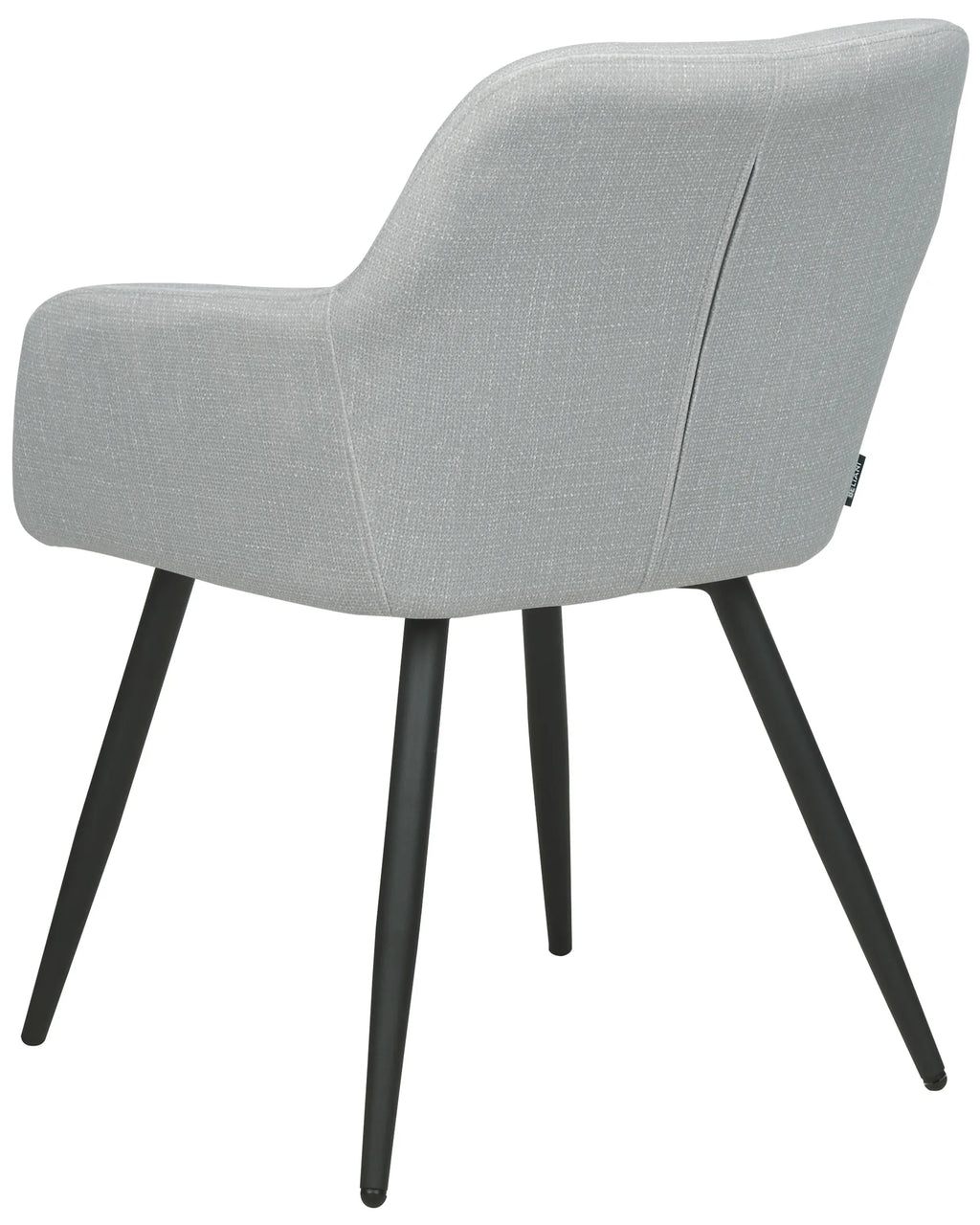 Set of 2 Dining Chairs CASMALIA Velvet Light Grey