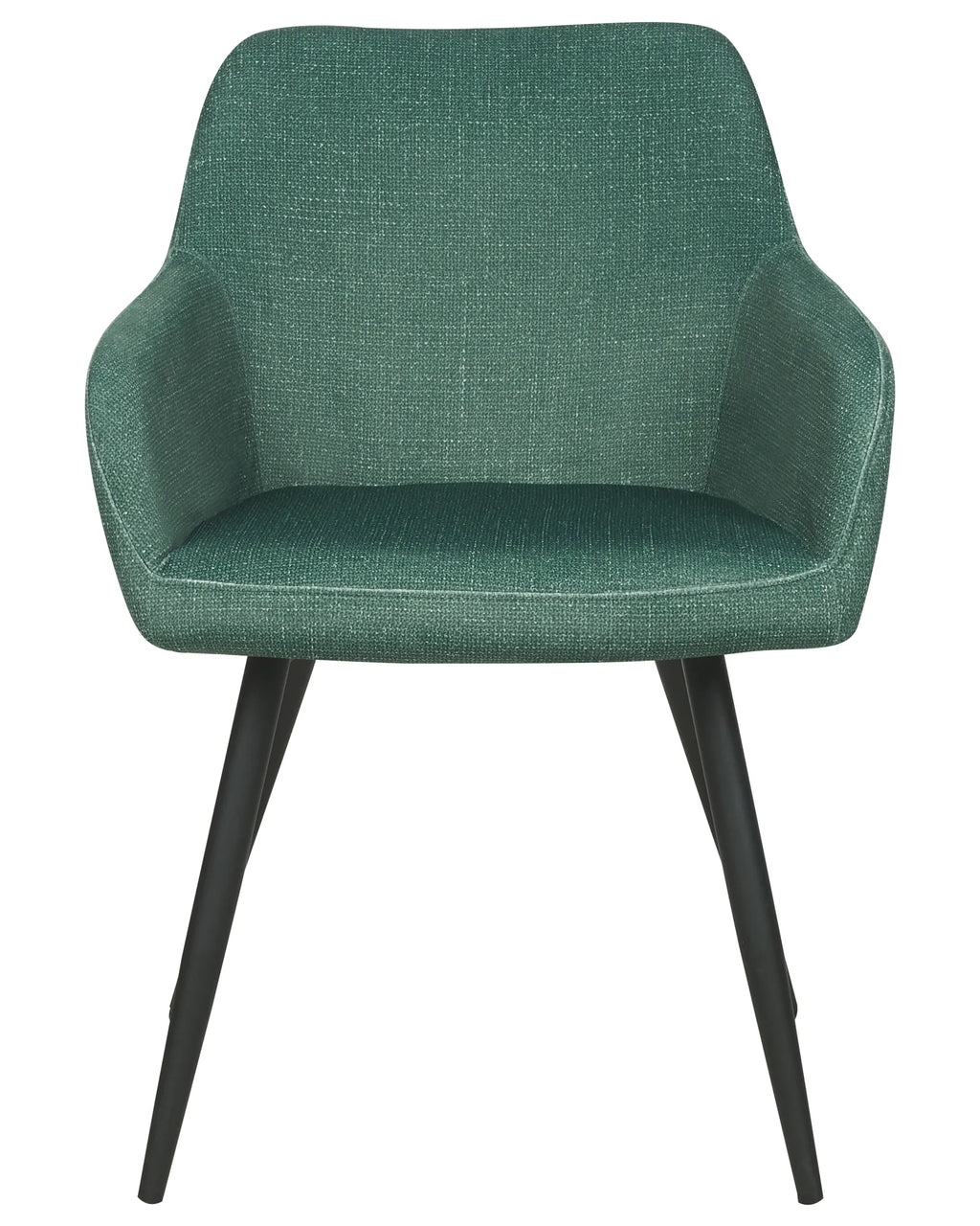 Set of 2 Dining Chairs CASMALIA Velvet Dark Green