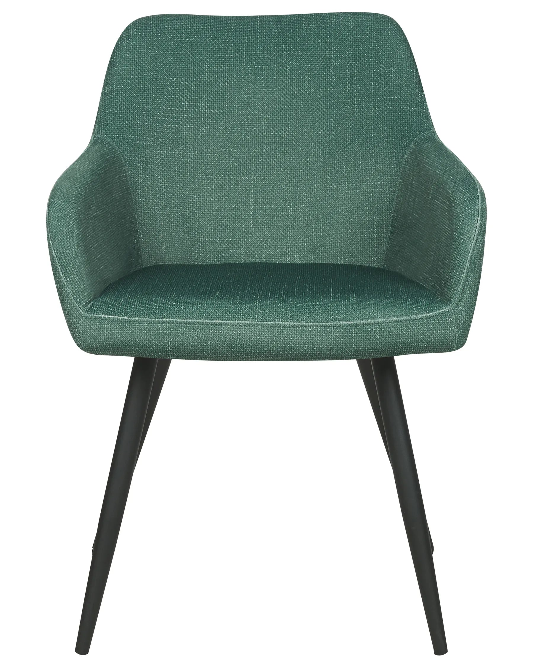 Set of 2 Dining Chairs CASMALIA Velvet Dark Green