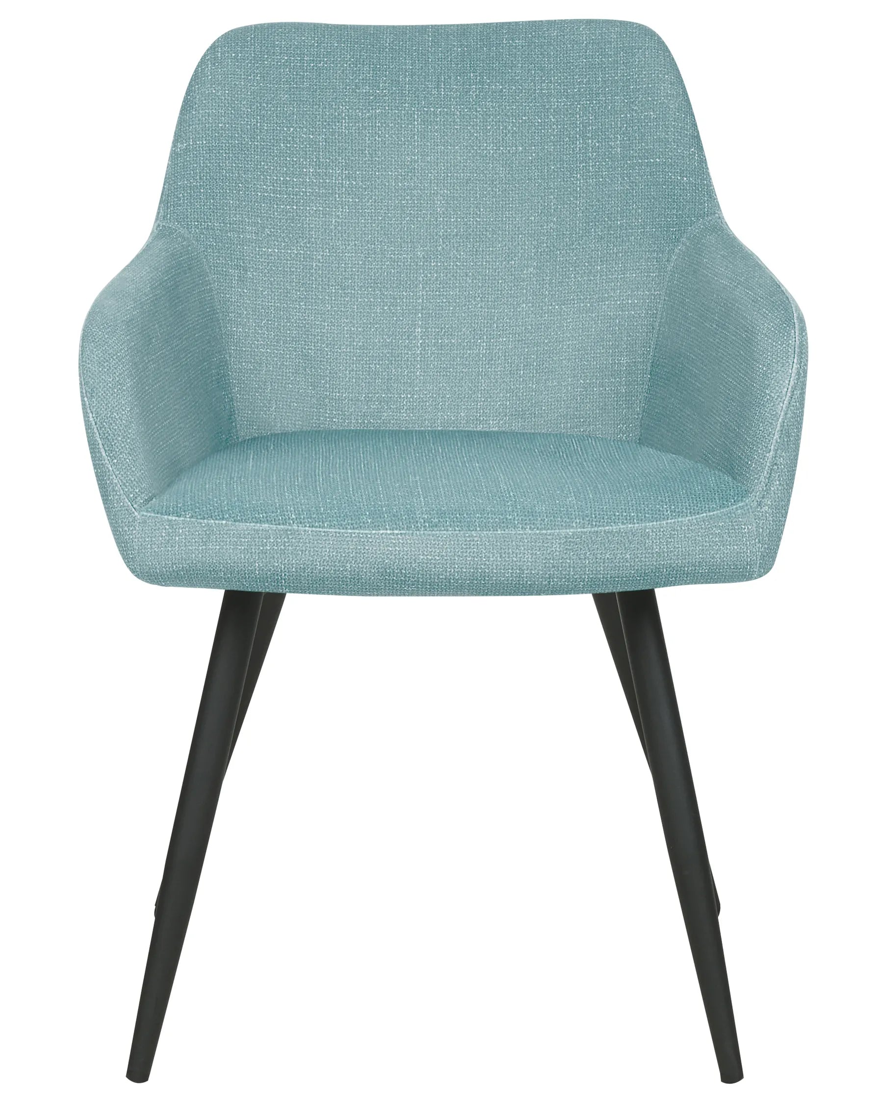 Set of 2 Dining Chairs CASMALIA Velvet Light Blue