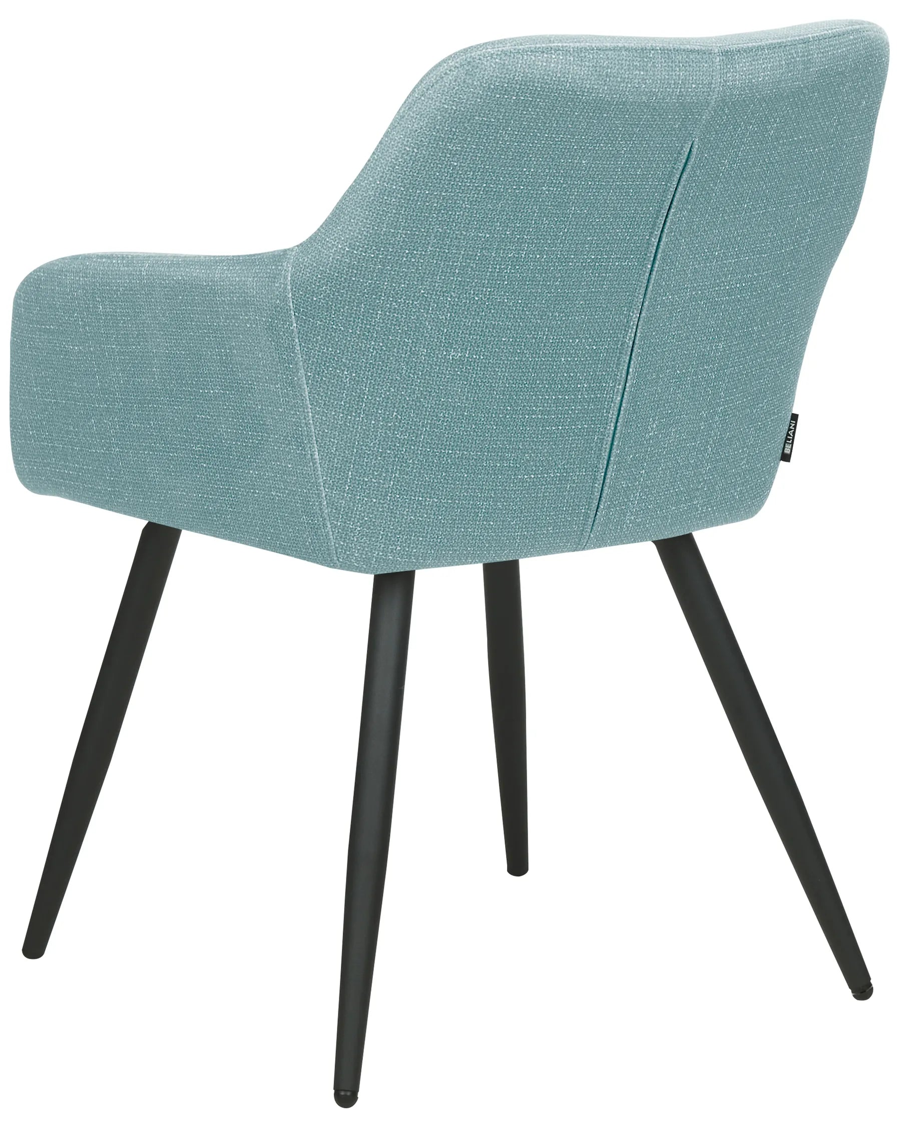 Set of 2 Dining Chairs CASMALIA Velvet Light Blue
