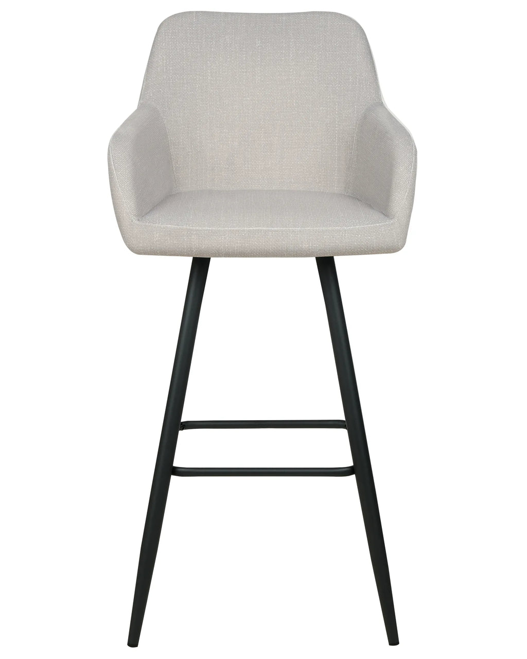 Set of 2 Bar Chairs CASMALIA Velvet Taupe