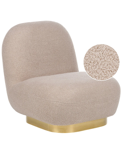 Armchair LOVIISA Boucle Beige
