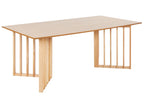 Dining Table LEANDRA Light Ash Wood 200 cm 100 cm