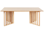Dining Table LEANDRA Light Ash Wood 200 cm 100 cm