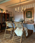 Set of 4 Dining Chairs Folding TRENTOR Bamboo Natural