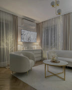 Armchair LOEN Boucle White