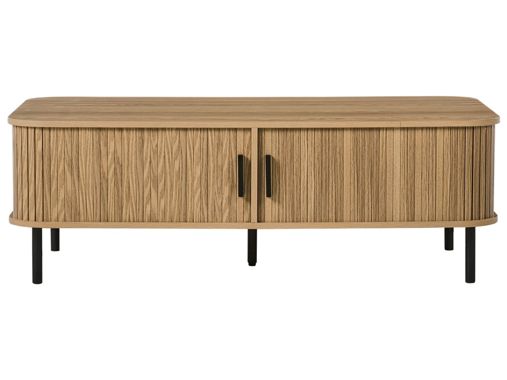 Coffee Table BRADLEY Brown with Storage