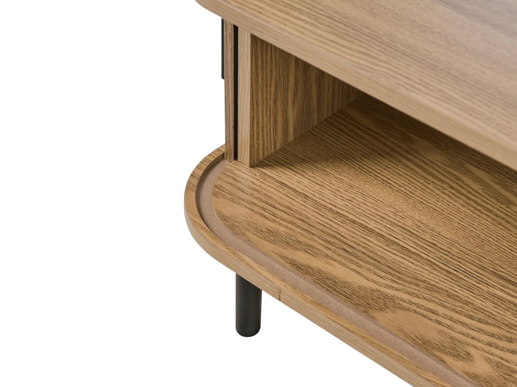 Coffee Table BRADLEY Brown with Storage