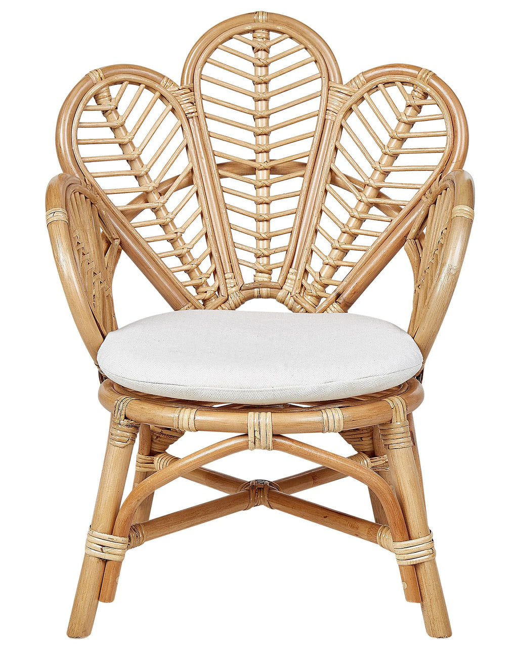 Kids Peacock Chair FLORENTINE II Rattan Natural